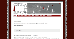 Desktop Screenshot of osteriadelbiliardo.com