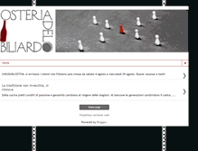 Tablet Screenshot of osteriadelbiliardo.com